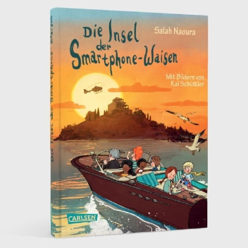Buchcover und Innenansicht für das Buch: Die Smartphone-Waisen 2: Die Insel der Smartphone-Waisen