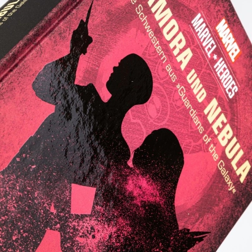 Buchcover und Innenansicht für das Buch: Marvel Heroes 3: GAMORA und NEBULA - Die Schwestern aus 'The Guardians of the Galaxy'