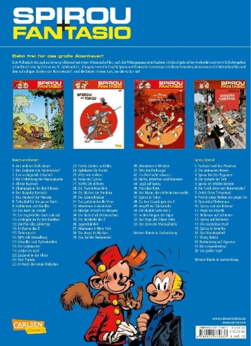 Buchcover und Innenansicht für das Buch: La Colère du Marsupilami