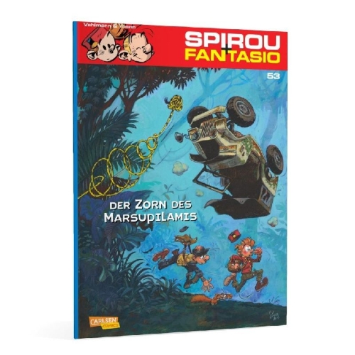 Buchcover und Innenansicht für das Buch: La Colère du Marsupilami