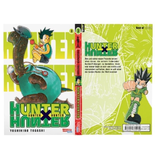 Buchcover und Innenansicht für das Buch: Hunter X Hunter