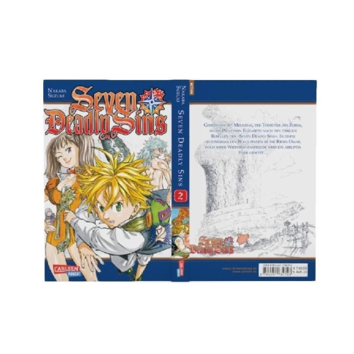 Buchcover und Innenansicht für das Buch: Nanatsu no Taizai