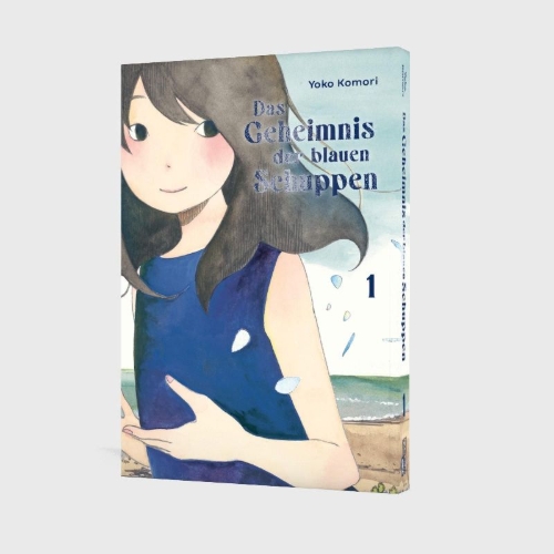 Buchcover und Innenansicht für das Buch: Aoi Uroko to Suna no Machi