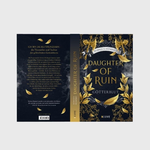Buchcover und Innenansicht für das Buch: Daughter of Ruin. Götterblut