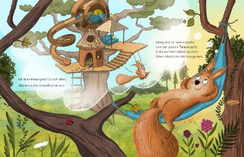 Buchcover und Innenansicht für das Buch: Das Eichzörnchen