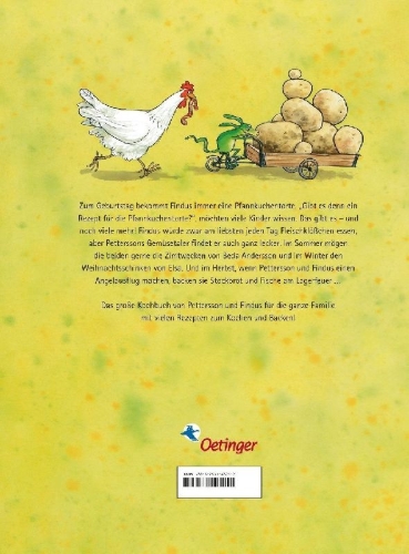Buchcover und Innenansicht für das Buch: Kochen mit Pettersson und Findus