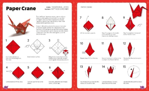 Buchcover und Innenansicht für das Buch: 101 Origami falten