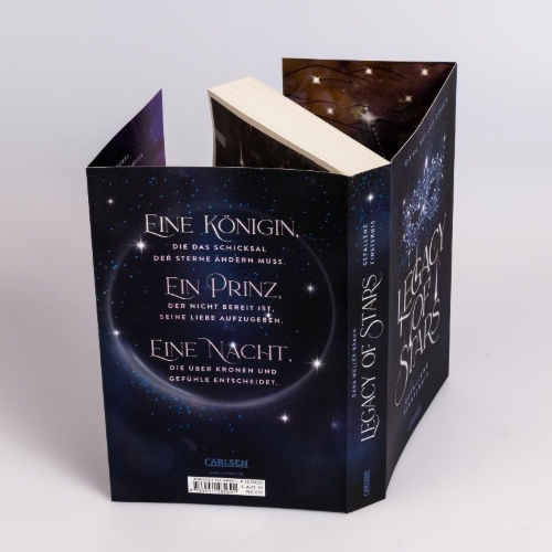 Buchcover und Innenansicht für das Buch: Legacy of Stars 2: Gefallene Finsternis