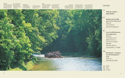 Buchcover und Innenansicht für das Buch: Journey through Upper Bavaria