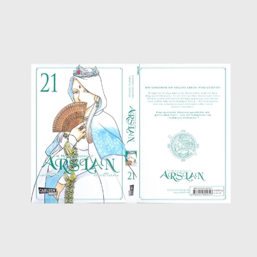 Buchcover und Innenansicht für das Buch: Arslan Senki