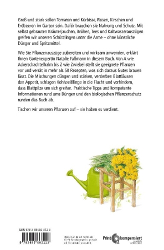 Buchcover und Innenansicht für das Buch: Beinwelljauche, Knoblauchtee & Co.