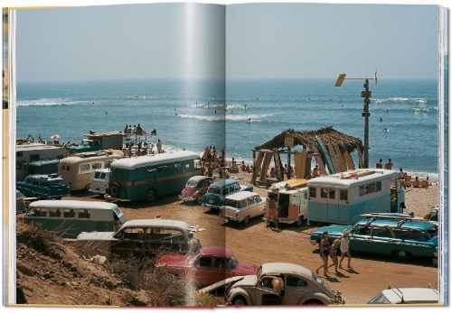 Buchcover und Innenansicht für das Buch: LeRoy Grannis. Surf Photography of the 1960s and 1970s