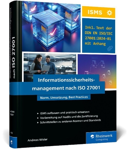 Buchcover und Innenansicht für das Buch: Informationssicherheitsmanagement nach ISO 27001