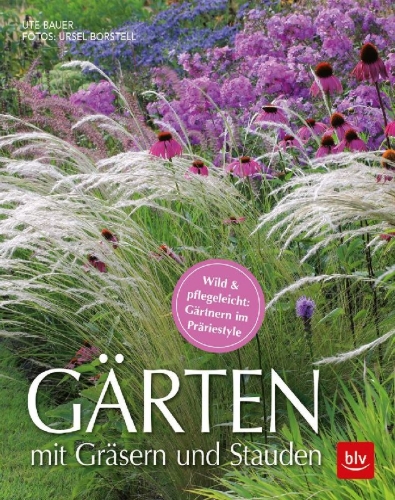 Buchcover und Innenansicht für das Buch: Gärten mit Gräsern und Stauden