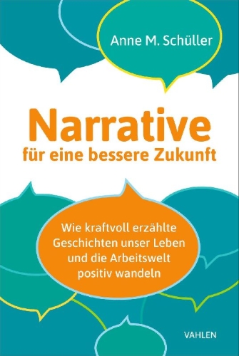Buchcover und Innenansicht für das Buch: Narrative für eine bessere Zukunft