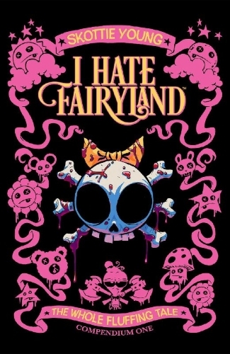 Buchcover und Innenansicht für das Buch: I Hate Fairyland Compendium One