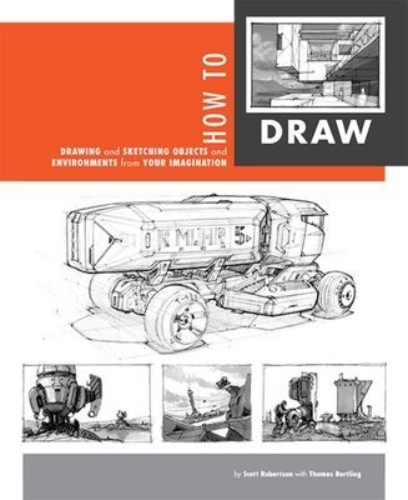 Buchcover und Innenansicht für das Buch: How to Draw: Drawing and Sketching Objects and Environments from Your Imagination