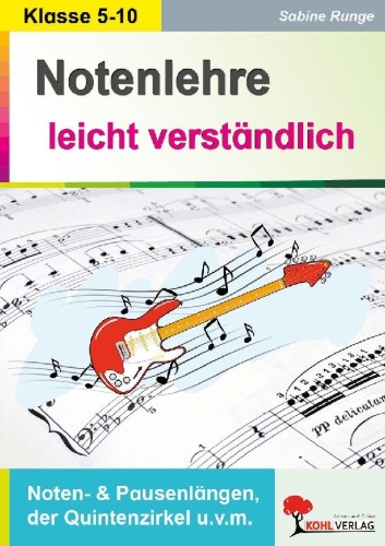 Buchcover und Innenansicht für das Buch: Notenlehre leicht verständlich