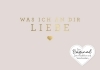 Buchcover und Innenansicht für das Buch: Was ich an dir liebe - Miniversion