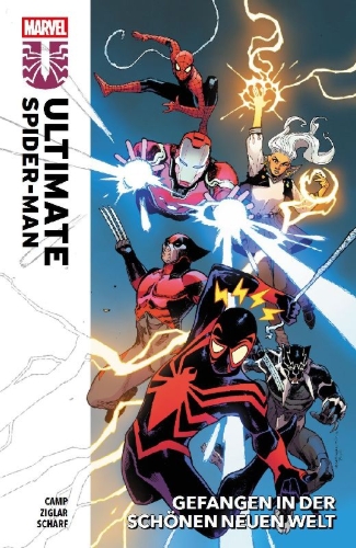 Buchcover und Innenansicht für das Buch: FCBD 2025: Amazing Spider-Man/ Ultimate Universe (2025) #1 (II); Ultimate Spider-Man: Incursion (2025) #1-#5
