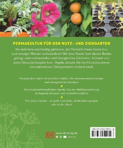 Buchcover und Innenansicht für das Buch: Permakultur für Einsteiger