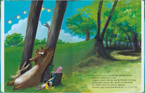Buchcover und Innenansicht für das Buch: Big Bear, Duck and Rabbit