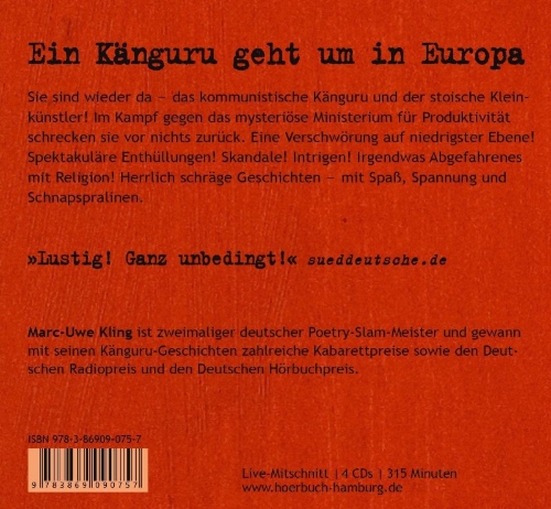 Buchcover und Innenansicht für das Buch: Das Känguru-Manifest