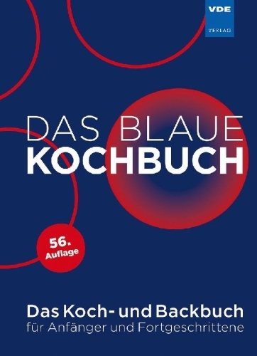 Buchcover und Innenansicht für das Buch: Das Blaue Kochbuch