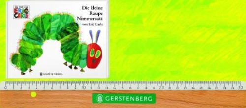 Buchcover und Innenansicht für das Buch: Die kleine Raupe Nimmersatt
