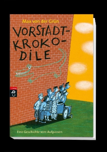 Buchcover und Innenansicht für das Buch: Vorstadtkrokodile