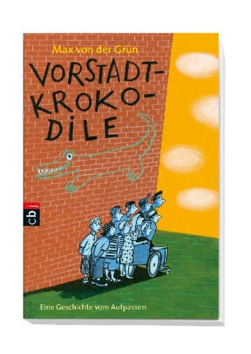 Buchcover und Innenansicht für das Buch: Vorstadtkrokodile