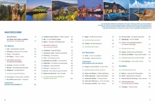 Buchcover und Innenansicht für das Buch: Das Reisebuch Deutschland