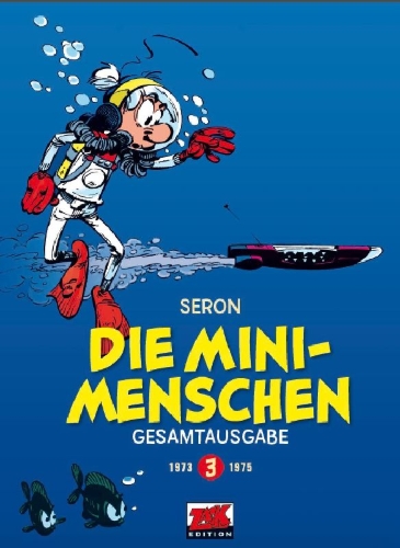 Buchcover und Innenansicht für das Buch: Die Minimenschen Gesamtausgabe 3