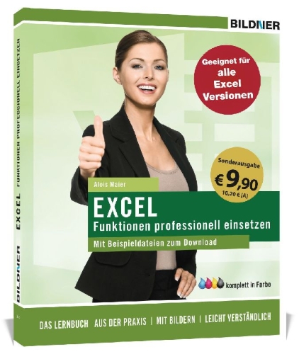 Buchcover und Innenansicht für das Buch: Sonderausgabe: Excel Formeln und Funktionen professionell einsetzen