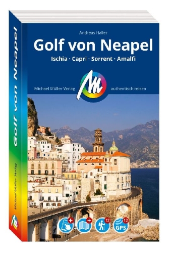 Buchcover und Innenansicht für das Buch: MICHAEL MÜLLER REISEFÜHRER Golf von Neapel