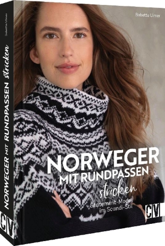 Buchcover und Innenansicht für das Buch: Norweger mit Rundpassen stricken