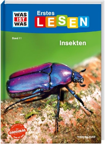 Buchcover und Innenansicht für das Buch: WAS IST WAS Erstes Lesen Band 11. Insekten