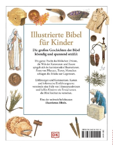 Buchcover und Innenansicht für das Buch: The Children's Illustrated Bible