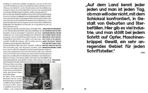 Buchcover und Innenansicht für das Buch: Thomas Bernhard - Hab & Gut