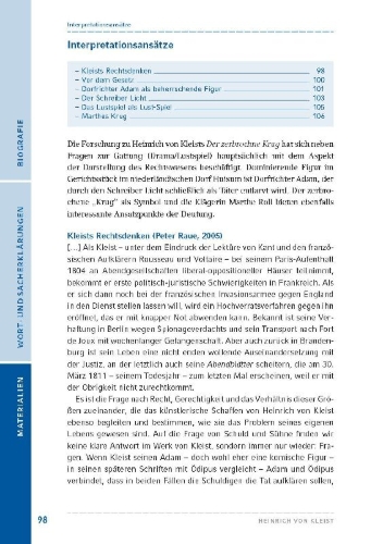 Buchcover und Innenansicht für das Buch: Der zerbrochne Krug