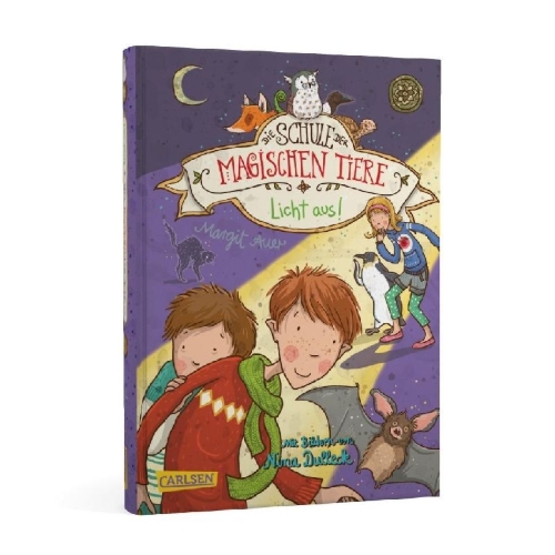 Buchcover und Innenansicht für das Buch: Die Schule der magischen Tiere 03: Licht aus!