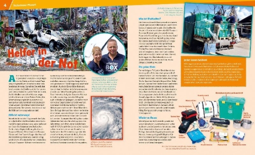 Buchcover und Innenansicht für das Buch: WAS IST WAS Band 74 Naturgewalten. Unberechenbar und mächtig