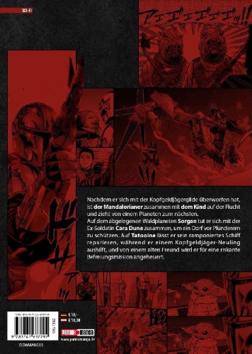 Buchcover und Innenansicht für das Buch: Star Wars: The Mandalorian (Manga) 03