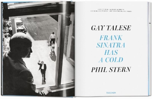 Buchcover und Innenansicht für das Buch: Gay Talese. Phil Stern. Frank Sinatra Has a Cold