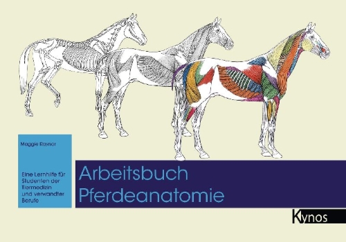 Buchcover und Innenansicht für das Buch: The Horse Anatomy Workbook