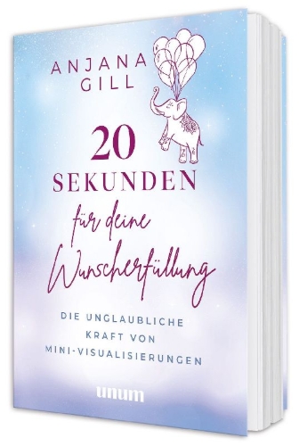 Buchcover und Innenansicht für das Buch: 20 Sekunden für deine Wunscherfüllung