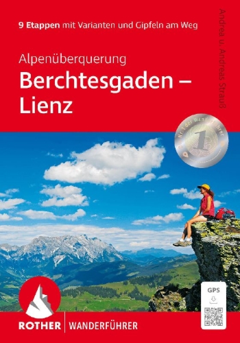 Buchcover und Innenansicht für das Buch: Alpenüberquerung Berchtesgaden - Lienz