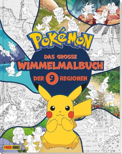 Buchcover und Innenansicht für das Buch: Coloriages cherche-et-trouve 9 Regions a explorer