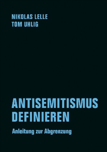 Buchcover und Innenansicht für das Buch: ANTISEMITISMUS DEFINIEREN