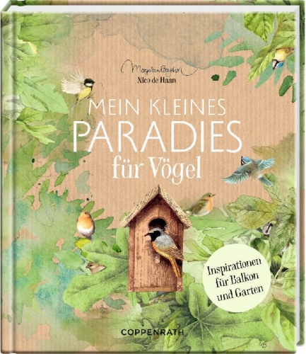 Buchcover und Innenansicht für das Buch: Hoe maakt u van uw tuin of balkon een vogelparadijs en waarom?